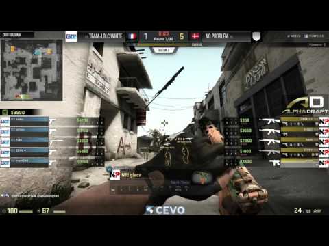 Team LDLC-White vs No Problem Game 1 (CEVO-P CS:GO Season 8) - Helium & Spuddington