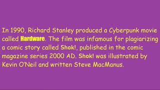 (Better Sound) Kevin O’Neil; artist of 2000AD story Shok!. Was being sued by the makers of Hardware