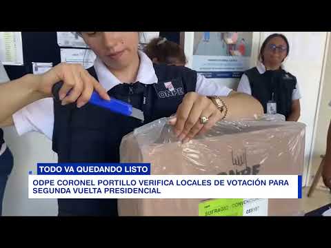 ODPE CORONEL PORTILLO VERIFICA LOCALES DE VOTACIÓN PARA SEGUNDA VUELTA PRESIDENCIAL