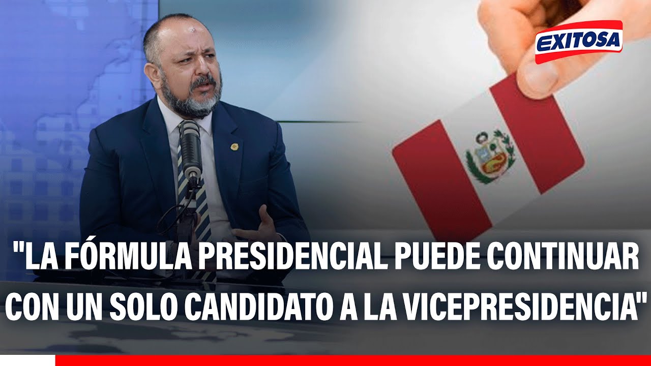 🔴🔵 Ramírez: "La fórmula presidencial puede continuar con un solo candidato a la vicepresidencia"