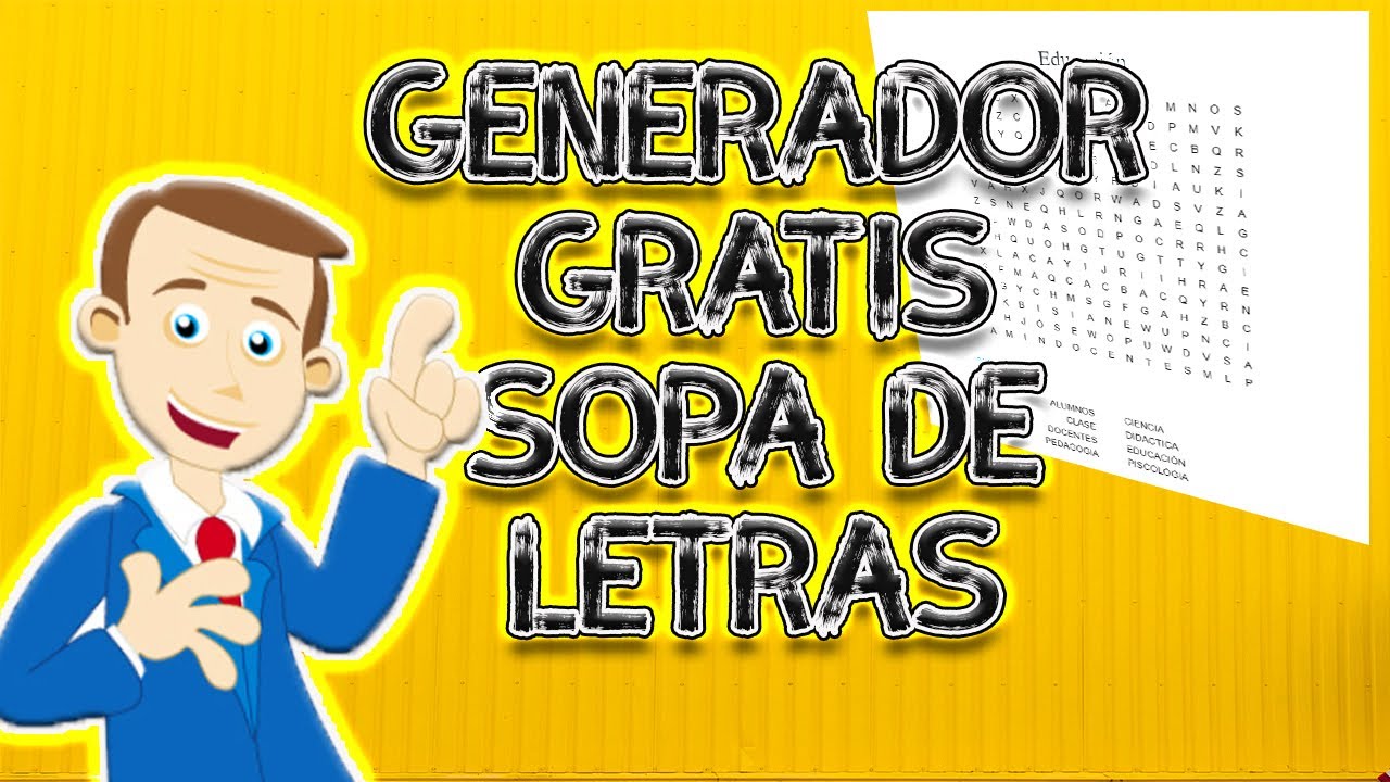 Watch Generador de sopas de letras gratis 2020 Now Generador de sopas de letras gratis 2020