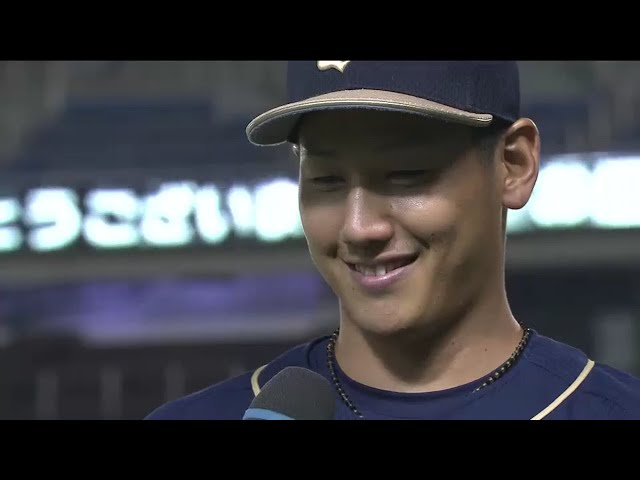 バファローズ・吉田正選手ヒーローインタビュー 2016/8/30 M-Bs