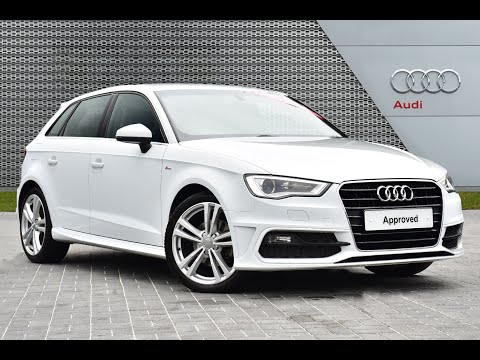 AUDI A3 TDI S LINE WHITE 2015