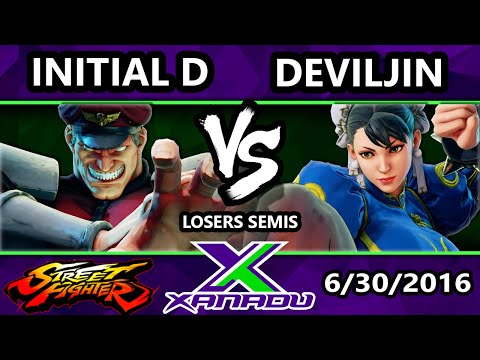 S@X 156 - DevilJin (Chun-Li) Vs. Initial D (Vega) SFV Losers Semis - Street Fighter V