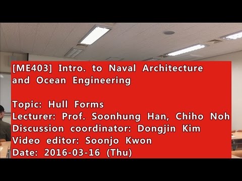 Introduction to Naval Architecture and Ocean Engineering : Hull Forms