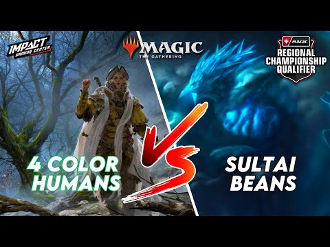 4 Color Humans (Dan B) VS Sultai (Jake S) |  Quarterfinals of Pioneer $1k RCQ [PAPER] w/ Commentary