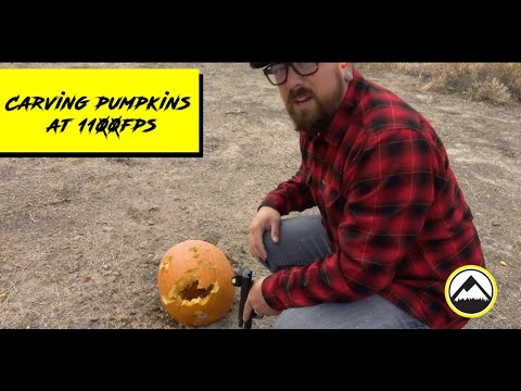 Carving Pumpkins at 1100fps