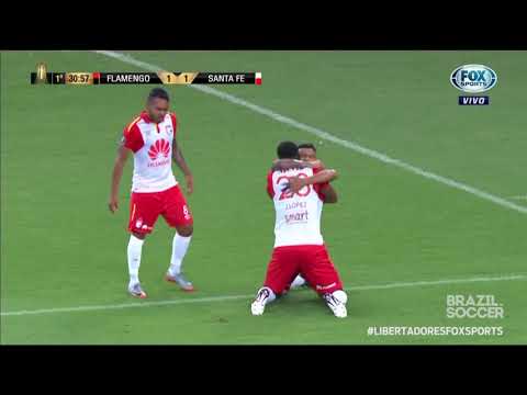 Flamengo 1 x 1 Independiente Santa Fé | Libertadores 18/04/2018 | Melhores momentos e gols