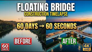 Cinematic Floating Bridge Construction Timelapse ASMR 