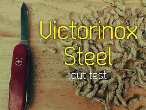 Edge Retention Test! Victorinox Swiss Army Steel - Edge retention not a priority
