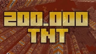 Minecraft TNT Explosion - 200K TNT - Survival Mode