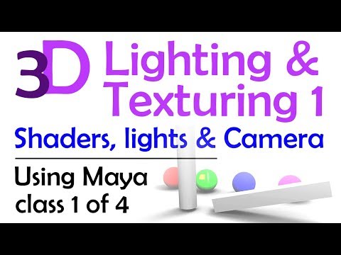 3D Maya Lighting and Texturing 1 Shaders Lights Camera