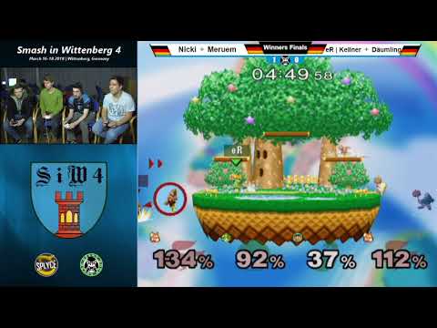 SiW4 - Kellner + Däumling Vs. Nicki + Meruem - Winners Finals - Melee Doubles