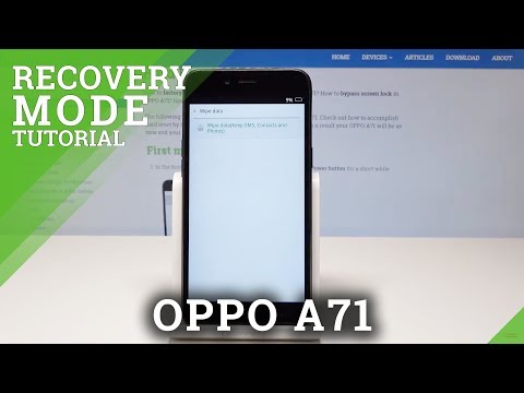 How to Enter Recovery Mode in OPPO A71 - Wipe Data / Update Firmware