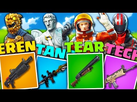 OGNUNO HA ARMI DI UN SOLO COLORE CHALLENGE - Fortnite Battle Royale ITA w/ Tear Tech Tano