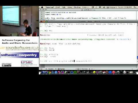 Audio In Python External Libraries Software Carpentry