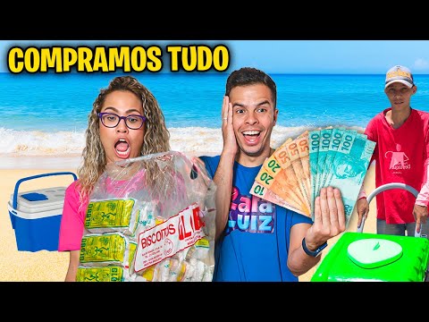 QUEM COMPRAR MAIS ITENS DOS VENDEDORES DE PRAIA VENCE! - COMPRAMOS TUDO! - EMOCIONANTE!