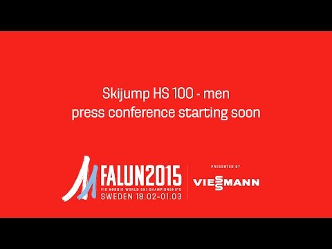 Press Conference - Ski jump HS 100 - Men