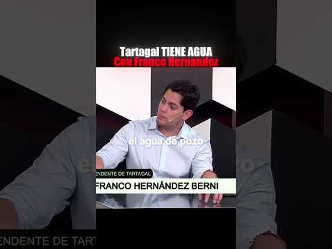 Tartagal tiene agua con Franco Hernández  #tartagalsalta #norteargentino #salta #Milei #Lla #FrancoH