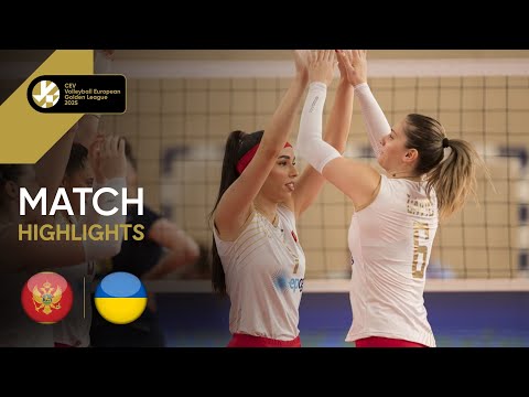  Highlights | Montenegro vs. Ukraine - CEV Volleyball European Golden League 2025 | Women 