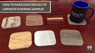 How to Make Coasters Out of Laminate Flooring Samples