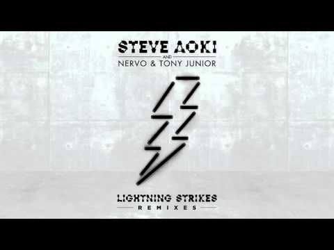 Steve Aoki, NERVO & Tony Junior - Lightning Strikes (Bad Royale Remix) [Cover Art]