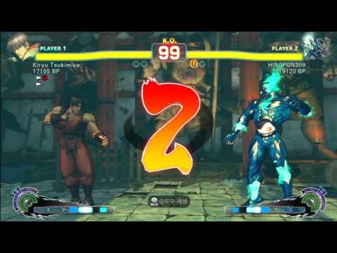 SSF4 Rank Match  Kiryu Tsukimiya (GY)  vs  HIROPON309 (SE)
