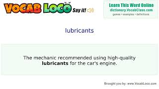 Video thumbnail for lubricants
