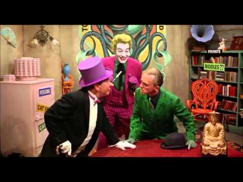 Joker shocks the penguin and the riddler