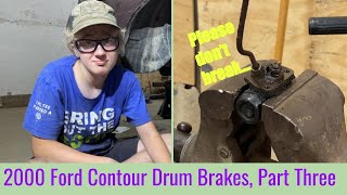 2000 Ford Contour Rear Drum Brake Repair, Part Three