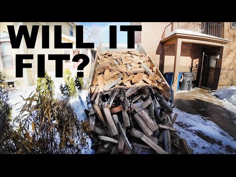 FIREWOOD DELIVERY IN VERY TIGHT SPACES!