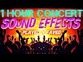 1 Hour Concert Sound Effects / Stage Applause / Screaming / Shouting / Stadium Crowds / Royalty Free