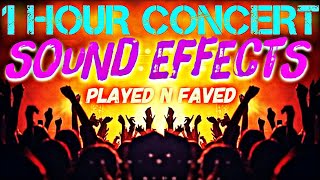 1 hour concert sound effects stage applause screaming shouting stadium crowds royalty free