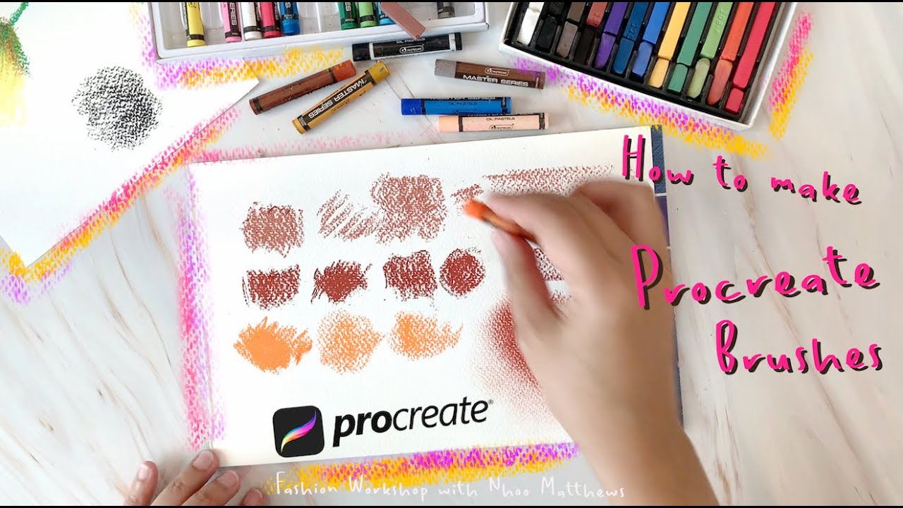 How to Make Procreate Pastel Brushes Tutorial. Free Tester Brushes in Description :)