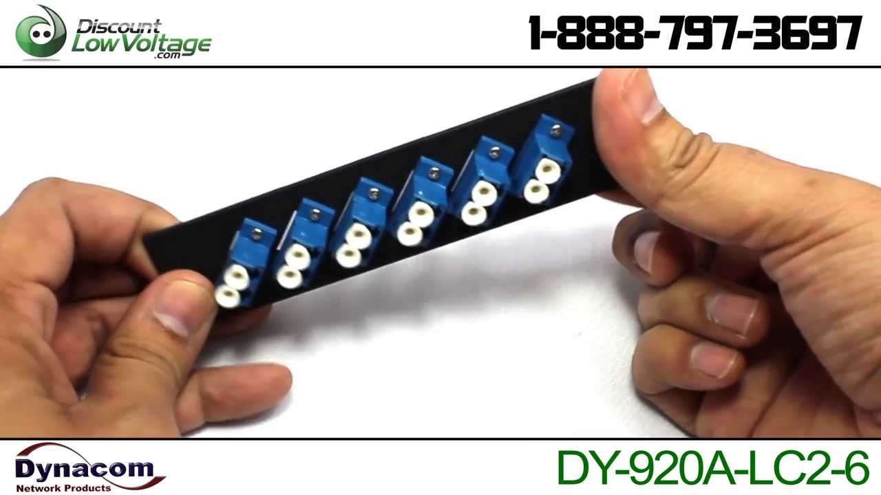 LC Fiber Coupler Patch Panel | 6 Port (12 fiber)