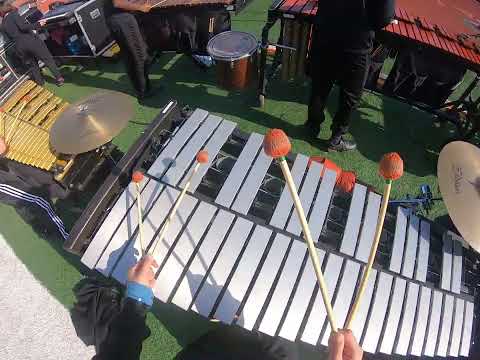 Vibraphone headcam [raw footage] AVHS Marching band 2022-2023 schoolyear