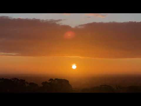 Amazing Sunset Timelapse: Sun Hiding Under the Clouds