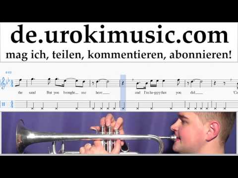 Trompetenunterricht Miley Cyrus - Malibu Noten Lernen Teil#2 um-i995