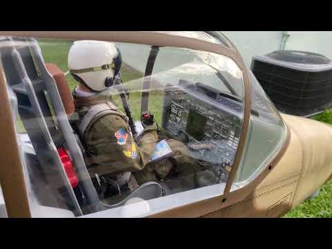 Hangar 9 0V 10 Bronco￼ Tailored pilots installed ￼1/5 scale