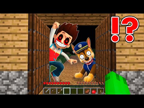 Dont't OPEN THE DOOR To PAW PATROL EXE, Mikey And JJ In Minecraft - Maizen
