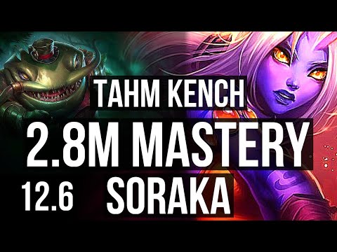 TAHM & Draven vs SORAKA & Zeri (SUP) | 2.8M mastery, 700+ games, 1/1/6 | NA Grandmaster | 12.6