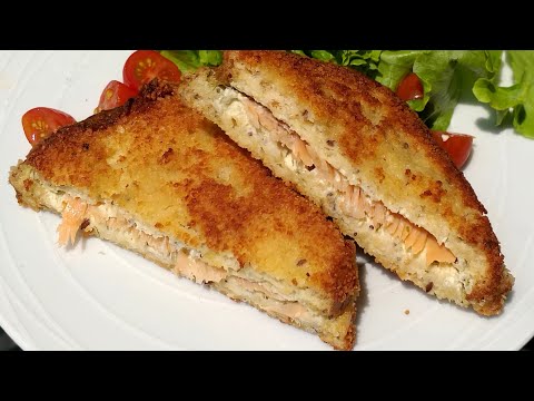 Recette à tomber : croque saumon fumé et fromage ail et fines herbes 🤤