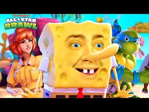 alanzoka jogando Nickelodeon All-Star Brawl com os amigos