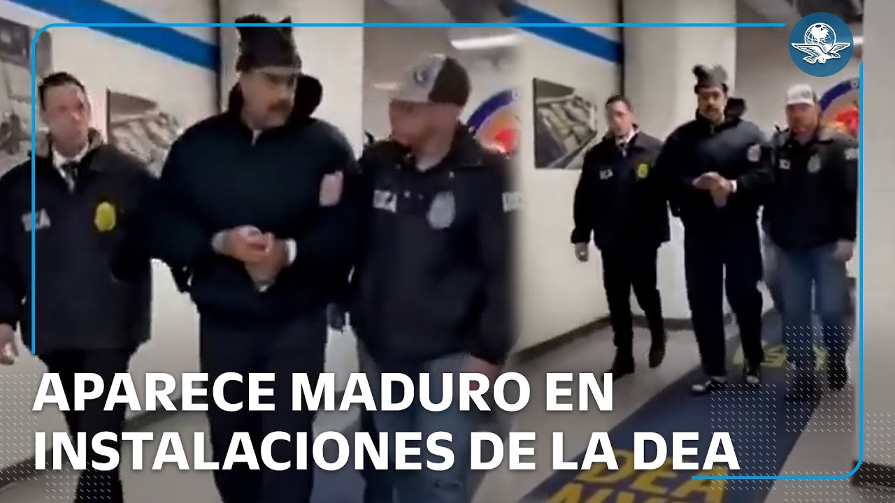 Maduro desea “feliz Año Nuevo” al llegar a instalaciones de la DEA en EU