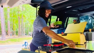 Camping at a Tucked Away Lake Gem & My Overlanding Kitchen Debut plus a HACK for RTT Wind Noise 💨