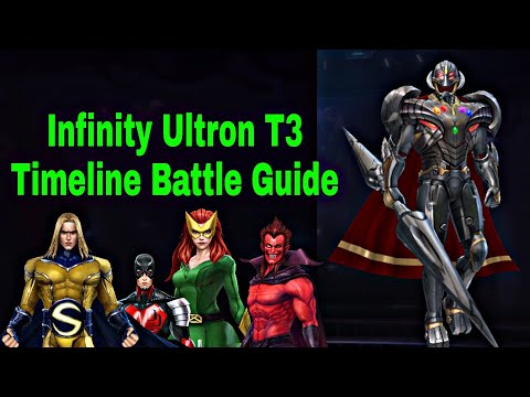 Infinity Ultron T3 Timeline Battle Guide With Obelisk - Marvel Future Fight