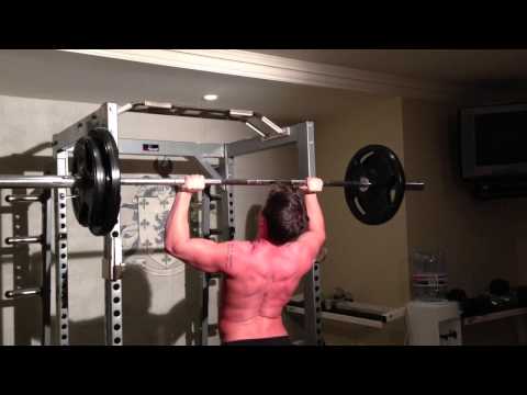 185 lbs Standing Press for 5 Reps