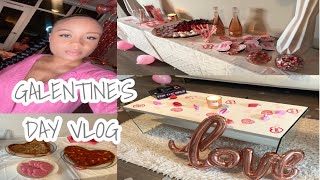 MINI VLOG | ALL PINK THEMED GALENTINE'S DAY PARTY | GIRLS NIGHT