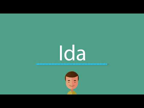 Ida pronunciation
