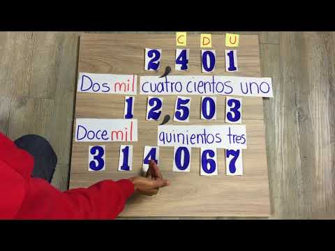 Aprende a leer y escribir cantidades